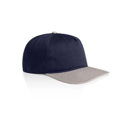 The AS Colour Class Two Tone Cap is a lightweight mid profile 5 panel cap.  11 colours.  Flat Peak.  Stylish contrast dome.  Great branded headwear.
