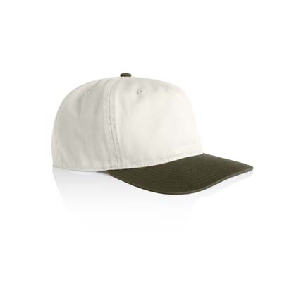 The AS Colour Class Two Tone Cap is a lightweight mid profile 5 panel cap.  11 colours.  Flat Peak.  Stylish contrast dome.  Great branded headwear.