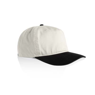 The AS Colour Class Two Tone Cap is a lightweight mid profile 5 panel cap.  11 colours.  Flat Peak.  Stylish contrast dome.  Great branded headwear.