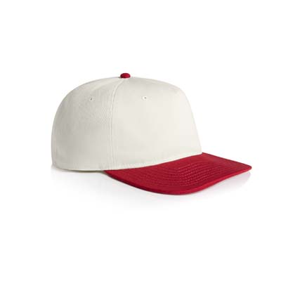 The AS Colour Class Two Tone Cap is a lightweight mid profile 5 panel cap.  11 colours.  Flat Peak.  Stylish contrast dome.  Great branded headwear.