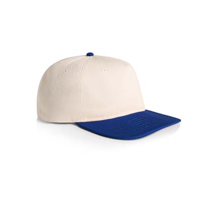 The AS Colour Class Two Tone Cap is a lightweight mid profile 5 panel cap.  11 colours.  Flat Peak.  Stylish contrast dome.  Great branded headwear.