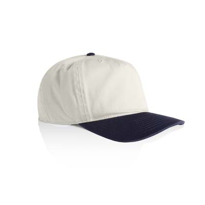 The AS Colour Class Two Tone Cap is a lightweight mid profile 5 panel cap.  11 colours.  Flat Peak.  Stylish contrast dome.  Great branded headwear.