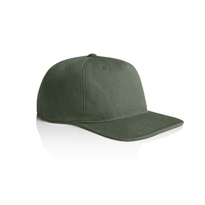 The AS Colour Class Canvas Cap is a heavyweight 100% cotton canvas cap. Mid profile. Unstructured. 6 panel. 8 colours. Great branded caps.