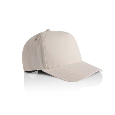 The AS Colour Frame Nylon Cap is a high profile snapback cap. Recycled Nylon. 6 colours. Great high profile cap for your branding and team.