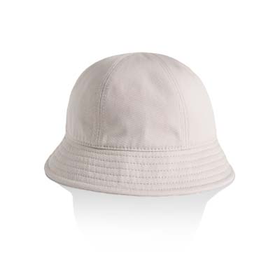 The AS Colour Womens Brim Bucket Hat is a light-mid weight cotton hat.  3 colours.  Great option and colours for your female clients.