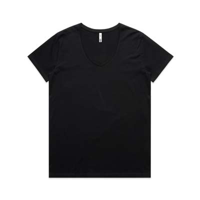 The AS Colour Maple V Neck Tee is a mid weight, 180gsm cotton tee with a v neck. In black and white. Just add your logo front and back.
