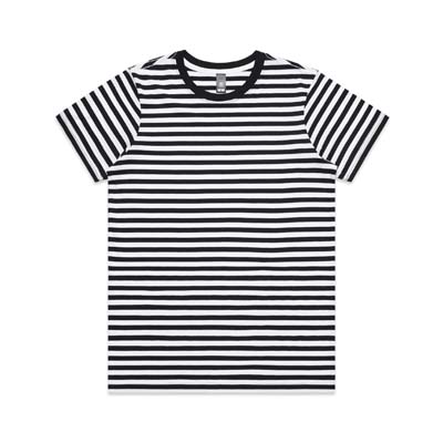 The AS Colour Maple Stripe Tee is a regular fit, crew neck, lightweight women's tee. 4 colours. 100% cotton. XS - 2XL. Great women's cotton tees from AS Colour.