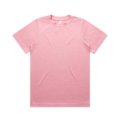 The AS Colour Womens Heavy Tee is a heavyweight 280gsm cotton tee.  Boxy oversized fit.  7 colours.  XS - XL.  Great branded heavyweight retail tees.