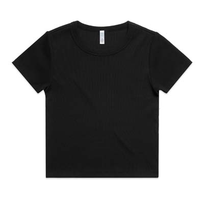 The AS Colour Womens Organic Rib Tee is a slim fit, heavyweight 330gsm organic cotton tee.  2 colours.  XS - 2XL.  Great branded ribbed retail tees.