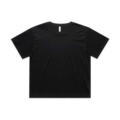 The AS Colour Martina Crop Tee is a mid weight 180gsm womens tee.  4 colours.  Cropped tee.  XS - 2XL.  Great branded retail crop tees for your label.