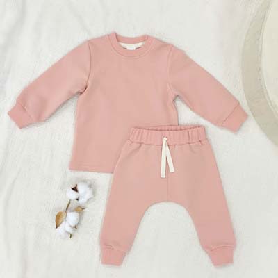 The Baby Blanks Baby Trackpant Set is a crew and trackpant set in size 000 – 1.  6 colours available.  Cotton/elastane.  Perfect for your kids clothing label.