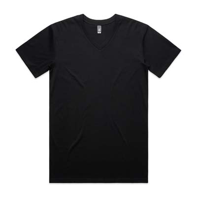 The AS Colour Staple V-Neck Tee is a 180gsm combed cotton tee. Classic v neck style. In Black or White. S - 3XL. Great new option for your team.