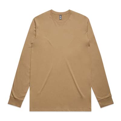 The AS Colour Staple Long Sleeve tee is a regular fit, 180gsm combed cotton long sleeve tee. 13 colours. S - 5XL available.