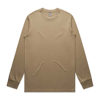 The AS Colour Staple Long Sleeve tee is a regular fit, 180gsm combed cotton long sleeve tee. 13 colours. S - 5XL available.