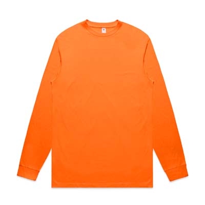 The AS Colour Block Safety Long Sleeve Tee is a midweight, 200gsm long sleeve tee. Cuffed sleeves. Hi vis colours, tested by NZWTA. 2 colours.