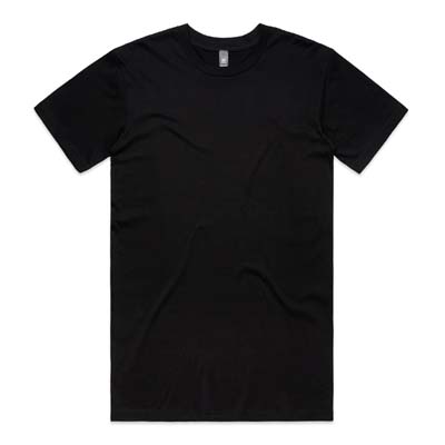 The AS Colour Staple Plus Tee is a longer version of the Staple Tee. 5cm extra length. Available in Black & White. S - 3xl. Perfect for the longer torso.