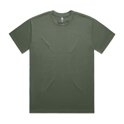 The AS Colour Heavy Tee is a heavyweight 280gsm cotton tee. Boxy, oversized fit with dropped shoulders. 16 colours. S - 3XL. Great branded heavy tees.
