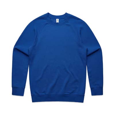 The AS Colour Supply Crew is a midweight entry level sweatshirt.  Raglan sleeves, ribbed cuffs.  S - 5XL.  Available in 11 colours ready to add your branding.