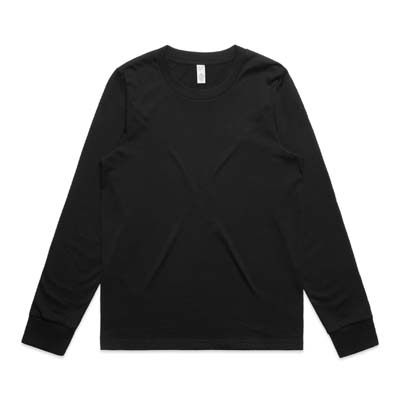 The AS Colour Maple Long Sleeve Tee is a midweight, 180gsm cotton long sleeve tee.  In popular Maple style from AS Colour. Black or White.  XS - 2XL.