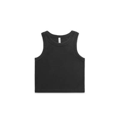 The AS Colour Womens Faded Organic Crop Tank is a slim fitting, heavyweight 330gsm cotton singlet.  2 colours.  XS - 2XL.  Great branded rib singlets.