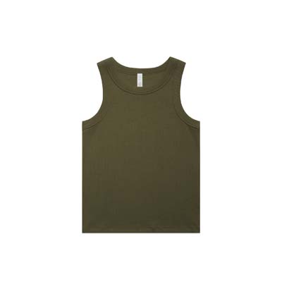 The AS Colour Womens Organic Rib Tank is a heavyweight, 330gsm 95% cotton singlet.  10 colours.  XS - XL.  Great option for branded ribbed singlets from AS Colour.