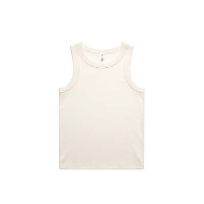 The AS Colour Womens Organic Rib Tank is a heavyweight, 330gsm 95% cotton singlet.  10 colours.  XS - XL.  Great option for branded ribbed singlets from AS Colour.