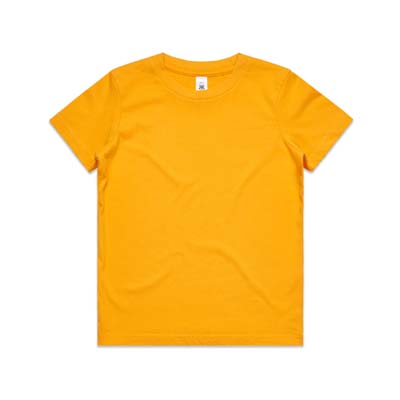 The AS Colour Kids Staple Tee is a 180GSM, 100% combed cotton kids tee. Available in 23 colours. Sizes 2 - 6. Great branded printed tees for kids.