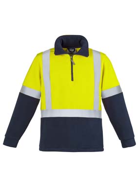 The Syzmik Hi Vis Fleece Jumper - Shoulder Taped is a 100% polyester anti-pill fleece. 390gsm. 2 colours. Great branded hi vis workwear for your team.