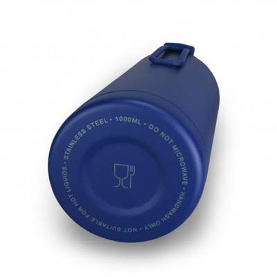 The TRENDS Aura Vacuum Bottle 1litre is a lightweight, durable, double wall stainless steel bottle.  12 colours.  Full bottle print available & engraving.