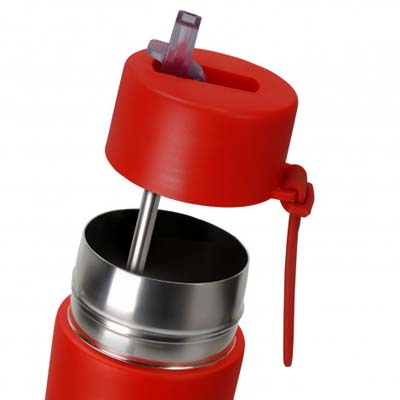 Description Stay hydrated on the go with the double wall stainless steel TRENDS Aura 600ml Vacuum Bottle. Lightweight and durable it features a flip-valve sipper that conveniently folds into the lid, and a practical silicone carry-loop strap. The unique stainless steel inner straw is functional with the added benefit of reducing the use of plastic components. With a matte powder coated finish and a stunning range of vibrant colours, the Aura bottle is designed to easily fit into backpacks and most car cup holders - your perfect companion for work, home, or the gym.