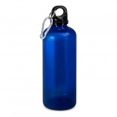 The TRENDS Rivia RPET Bottle is a 600ml bottle available in 3 colours. Recycled PET plastic.  Screw on lid.  Multi colour print available. 