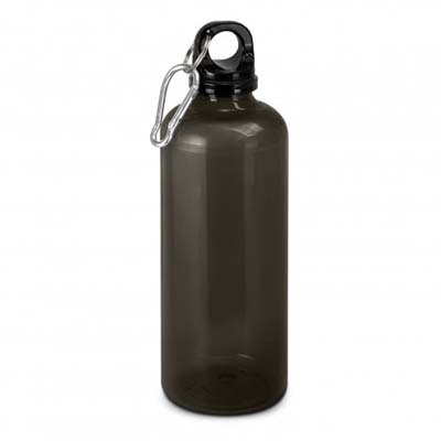 The TRENDS Rivia RPET Bottle is a 600ml bottle available in 3 colours. Recycled PET plastic.  Screw on lid.  Multi colour print available. 