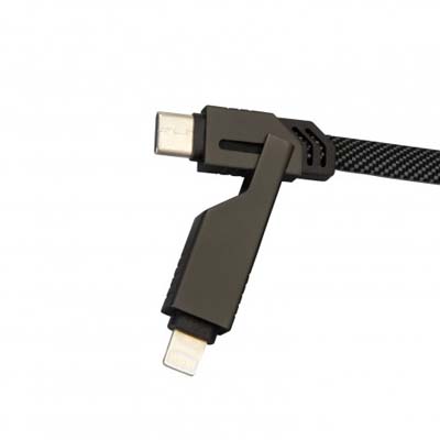 The INGENIO Quantum Universal Charging and Data cable is a 1.5m cable. 480mbps data transfer and powerful 60w output. Dual input/output - USB-A & Type-C.