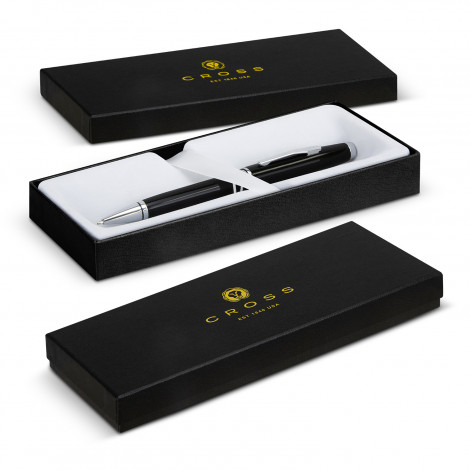The Cross Coventry Ballpoint Pen blends timeless design with exceptional craftmanship. Available in Black. Printing and engraving available.