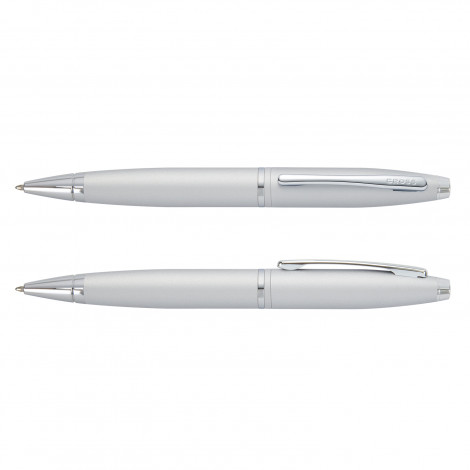 The Cross Calais Ballpoint Pen is a larger art deco inspired pen. Available in Chrome. Your logo can be branded via print or engrave. Great custom corporate gifts.