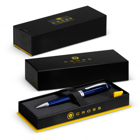 The Cross Bailey Ballpoint Pen was designed with an eye for detail. Blue lacquer - other colour options maybe available. Print or engrave your logo.