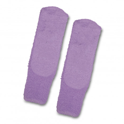 The TRENDS Fluffy Grip Socks are socks with non-slip grips on the sole. Grips can be customised. Indent only - 30 working day lead time.