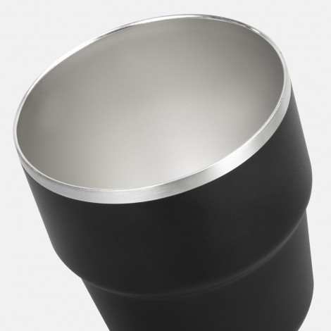 The TRENDS Frontier Stackable Cups are 2 x 300ml double wall, powder coated cups. In Black. Available with printing or engraving of your logo.