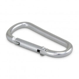 The Trends Carabineer is a promotional carabineer not suitable for climbing. Available in Silver. Branding by Laser Engraving is available.