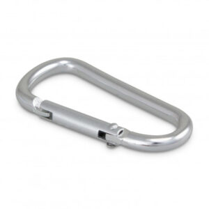 104930 TRENDS Carabiner The Trends Carabineer is a promotional carabineer not suitable for climbing. Available in Silver. Branding by Laser Engraving is available.