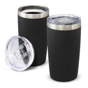 The TRENDS Prodigy Vacuum Cup is a 600ml double wall, vacuum insulated stainless steel cup. Powder Coated. 13 colours. Branded with your logo.