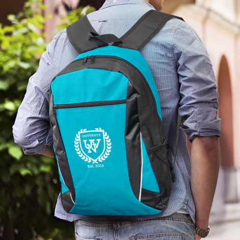 The TRENDS Navara Backpack is a large single compartment backpack.  8 colours.  Multiple branding options available. 