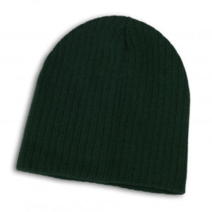The TRENDS Nebraska Cable Knit Beanie is a stylish beanie made from acrylic yarn. 20 colours.  Great embroidered beanies for your brand.