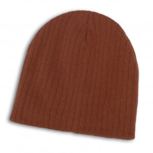 The TRENDS Nebraska Cable Knit Beanie is a stylish beanie made from acrylic yarn. 20 colours.  Great embroidered beanies for your brand.
