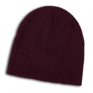 The TRENDS Nebraska Cable Knit Beanie is a stylish beanie made from acrylic yarn. 20 colours.  Great embroidered beanies for your brand.