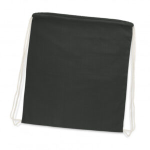 The Trends Cotton Drawstring Backpack is manufactured from 120gsm cotton. 6 colours. Great branded eco drawstring backpacks.