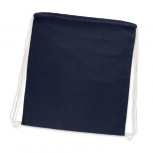 The Trends Cotton Drawstring Backpack is manufactured from 120gsm cotton. 6 colours. Great branded eco drawstring backpacks.