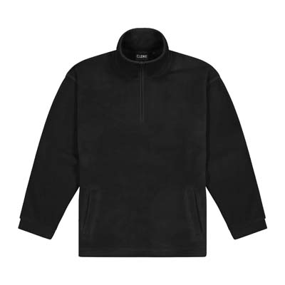 CLOKE-PTN-Half-Zip-Fleece-Black-F