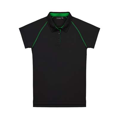 CLOKE-XTW-Performance-Womens-Polo-Black-Kelly-F