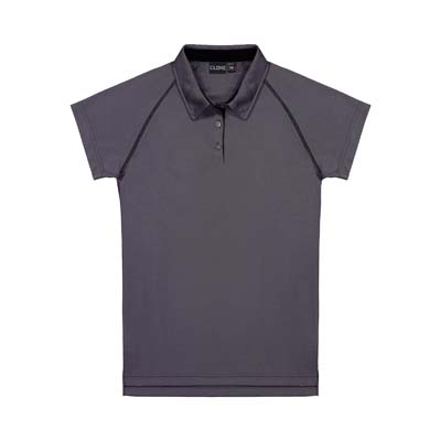 CLOKE-XTW-Performance-Womens-Polo-Dark Grey-F